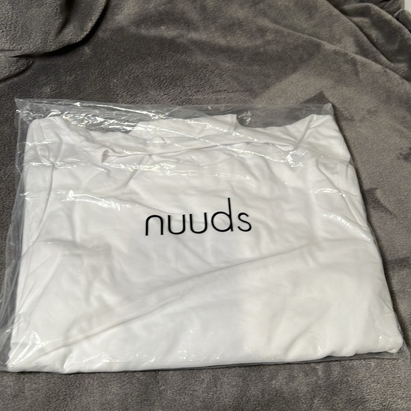 NWT Nuuds Long Sleeve Crewneck Bodysuit White XXL - Picture 5 of 7